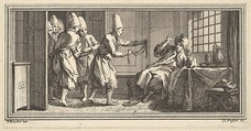 Bringing Rope to the Prisoner, Claude Augustin Duflos le Jeune  French, Etching and engraving