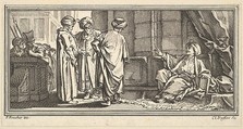 The Hearing of Qadi, Claude Augustin Duflos le Jeune French, Etching and engraving