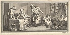The Slave Merchant, Claude Augustin Duflos le Jeune French, Etching and engraving