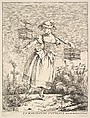 La marchande d'oyseaux (The Bird Merchant), Jacques Gabriel Huquier  French, Etching