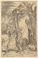 Standing Shepherd, Parmigianino (Girolamo Francesco Maria Mazzola)  Italian, Etching