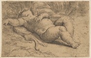 Cupid Sleeping, Parmigianino (Girolamo Francesco Maria Mazzola)  Italian, Etching