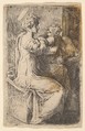 Virgin and Child, Parmigianino (Girolamo Francesco Maria Mazzola) Italian, Etching; first state of two