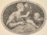 Madonna and Child, Aegidius Sadeler II  Netherlandish, Engraving