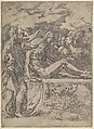Entombment, Parmigianino (Girolamo Francesco Maria Mazzola)  Italian, Etching