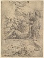 Entombment, Anonymous, Italian, 16th century Italian, Etching