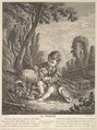 The Shepherd, Claude Augustin Duflos le Jeune  French, Etching and engraving