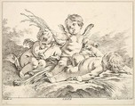 Summer, Louis Félix de La Rue  French, Etching, engraving and drypoint