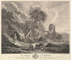 Neapolitan Shepherd, Jean Daullé  French, Etching and engraving