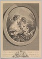 A Love Letter, Simon Charles Miger French, Etching and Engraving; second state of two