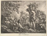 The Grape Harvest, Philippe Louis Parizeau  French, Etching and drypoint