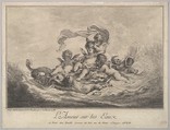 Cupid on Water, Jean Charles Le Vasseur French, Etching and Engraving
