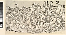 Massacre of the Innocents, Master ND  Italian, Woodcut (key block only)