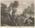 The Shepherd, Jean Pelletier French, Etching and engraving
