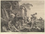 The Fountain, Jean Pelletier French, Etching and engraving