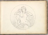 Venus and Cupid, Frederic, Lord Leighton British, Graphite