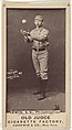 Arthur Albert "Doc" Irwin, Shortstop, Philadelphia, from the Old Judge series (N172) for Old Judge Cigarettes, Goodwin & Company, Albumen photograph
