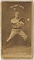James Thomas "Deacon" McGuire, Catcher, Philadelphia, from the Old Judge series (N172) for Old Judge Cigarettes, Goodwin & Company, Albumen photograph