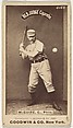 James Thomas "Deacon" McGuire, Catcher, Philadelphia, from the Old Judge series (N172) for Old Judge Cigarettes, Goodwin & Company, Albumen photograph