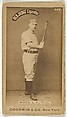 George A. Wood, Left Field, Philadelphia, from the Old Judge series (N172) for Old Judge Cigarettes, Goodwin & Company, Albumen photograph