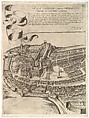 Plan of the City of Rome. Part 7 with a Dedication to Camillo Pamphili, the Vatican and Part of the City Wall, Antonio Tempesta (Italian, Florence 1555–1630 Rome), Etching with some engraving, undescribed state.