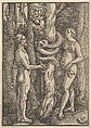 Adam and Eve, Hans Baldung (called Hans Baldung Grien) German, Woodcut; first of two states