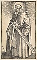 St. Simon, from "Christ and the Apostles", Hans Baldung (called Hans Baldung Grien) German, Woodcut
