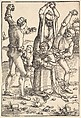 Martyrdom of St. Stephen, Hans Baldung (called Hans Baldung Grien)  German, Woodcut