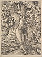 St. Sebastian Bound to a Tree, Hans Baldung (called Hans Baldung Grien)  German, Woodcut