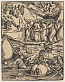 The Egyptians Crossing the Red Sea, from Das Buch Granatapfel, Hans Baldung (called Hans Baldung Grien)  German, Woodcut and letterpress