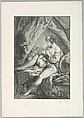Two Women on a Couch, George William Thornley French, Lithograph