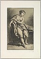 Woman Seated with Drapery, George William Thornley French, Lithograph