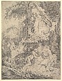 Fountain of Love, Pierre Aveline  French, Etching, proof state