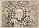 Frontispiece, from Nouveau Livre d'Academies Peintes a Rome par les Eleves de l'Académie Royale de Peinture et Sculpture (New Book of the Academy Painted in Rome by the Pupils of the Royal Academy of Painting and Sculpture), François Boucher French, Etching and engraving