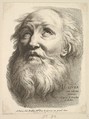 Frontispiece: Head of a Bearded Man, from "Livre de Têtes Gravées d'apres F. Boucher et Autres" (Book of Heads Engraved after F. Boucher and Others), Anonymous, French, 18th century  French, Etching and engraving