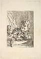 Le Chat Chéri (The Beloved Cat), Anonymous, Etching, engraving, and drypoint