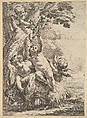 Drunken Bacchantes and Putti, Anonymous, Etching and engraving