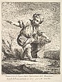 Frontispiece with litte boy holding a basket, from Premier Livre de Figures d'après les porcelaines de la Manufacture Royale de France, inventées en 1757, par Mr. Boucher (First Book of Figures after porcelains from the Manufacture Royale de France, devised in 1757, by Mr. Boucher), Pierre Etienne Falconet  French, Etching and engraving