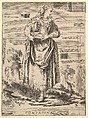 Reverse copy of Contadina, Recueil de diverses fig.res étrangeres Inventées par F. Boucher P.tre du Roy et Gravées par F. Ravenet (Collection of Various Foreign Figures, Devised by F. Boucher, Painter of the King and Engraved [etched] by F. Ravenet), plate 7, Simon Francis Ravenet, the elder  French, Etching and engraving
