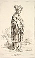 Dona Mitilena, plate 3 from "Recueil de diverses fig.res étrangeres Inventées par F. Boucher P.tre du Roy et Gravées par F. Ravenet" (Collection of Various Foreign Figures, Devised by F. Boucher, Painter of the King and Engraved [etched] by F. Ravenet), Simon Francis Ravenet, the elder  French, Etching and engraving