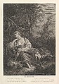 La Rêvuse (The Dream), Jacques Firmin Beauvarlet  French, Etching and engraving
