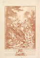 Allégorie pour la Commémoration d'un Mariage (Allegory for the Commemoration of a Marriage), Gilles Demarteau  French, Crayon-manner engraving in red ink