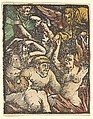 Hell (copy), Hans Baldung (called Hans Baldung Grien) German, Woodcut, hand-colored
