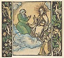 Illustration from Beschlossen Gart des Rosenkranz Mariae, Hans Baldung (called Hans Baldung Grien)  German, Woodcut; hand-colored