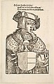 Portrait of Charles V, Hans Baldung (called Hans Baldung Grien)  German, Woodcut and letterpress text