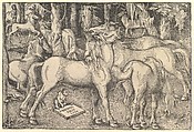 Group of Seven Horses, Hans Baldung (called Hans Baldung Grien)  German, Woodcut