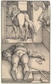The Bewitched Groom, Hans Baldung (called Hans Baldung Grien) (German, Schwäbisch Gmünd (?) 1484/85–1545 Strasbourg), Woodcut; first of two states