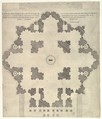 Plan of St. Peter's, from "Speculum Romanae Magnificentiae", Etienne DuPérac French, Engraving