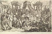 L'audience de l'Empereur chinois (The audience of the Chinese Emperor), from Chinoiseries, Jacques Gabriel Huquier (French, Paris 1730–1805 Shrewsbury), Etching and engraving