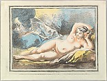 Facsimile Reproduction of Jupiter and Danae, Alfred Stix, Crayon-manner engraving in color